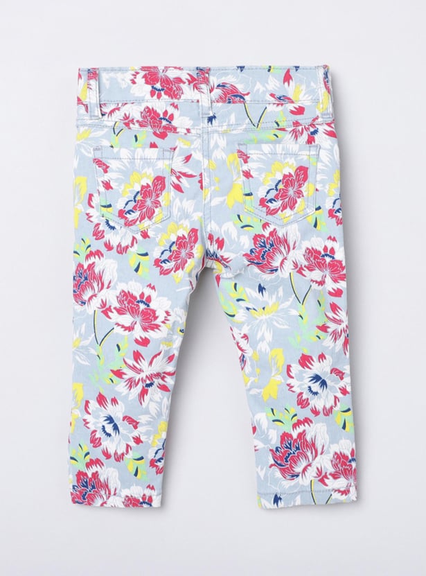 Girls Printed Casual Trousers 