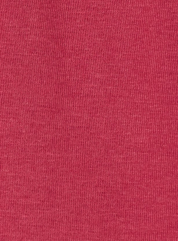 Girls Solid 3/4th Leggings