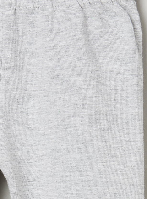 Girls Solid 3/4th Leggings