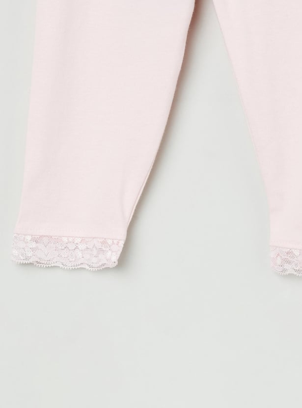 Girls Solid Leggings