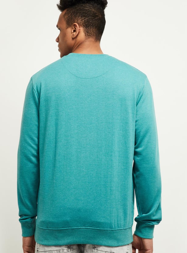 MAX Men Solid Crew Neck Sweatshirt