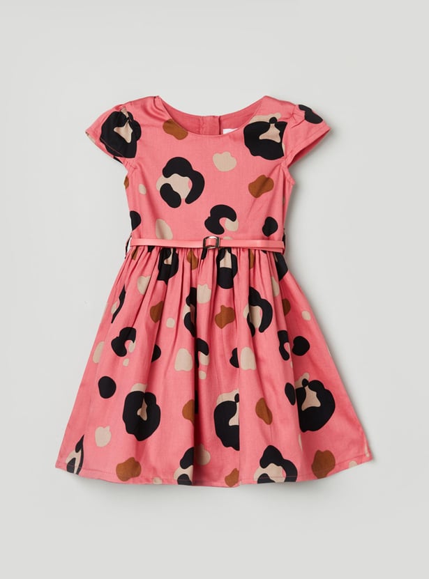 Girls Printed A-line Dress