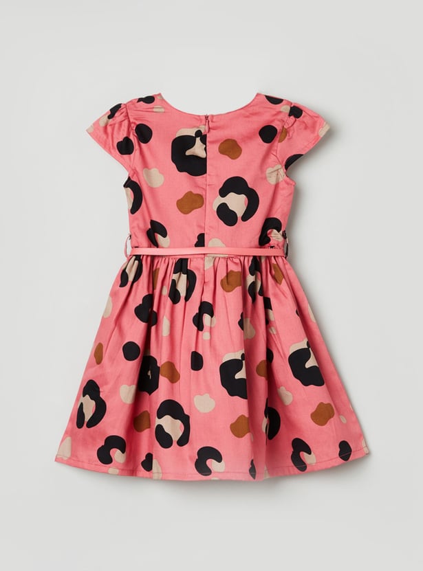 Girls Printed A-line Dress