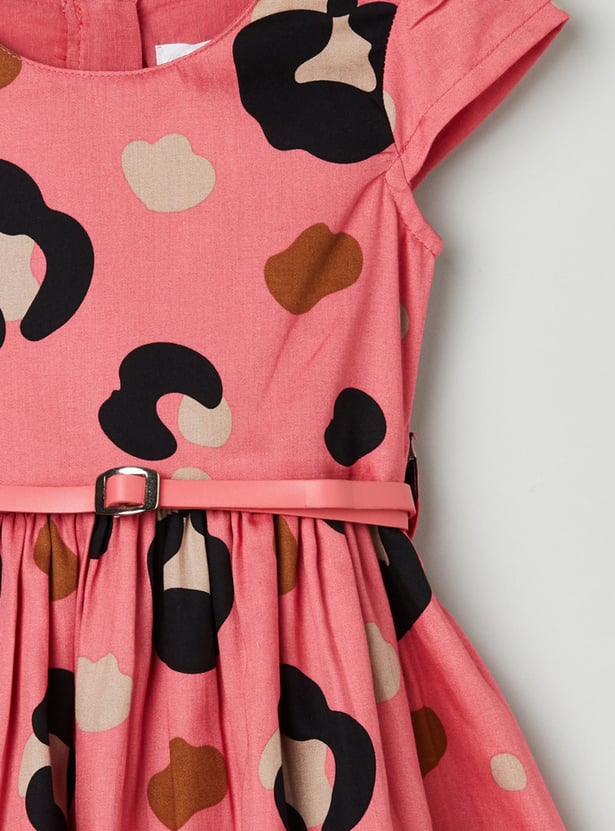 Girls Printed A-line Dress