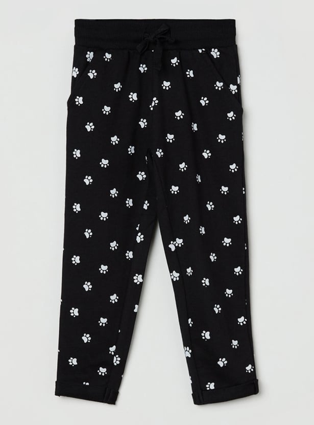 Girls Printed Casual Pants