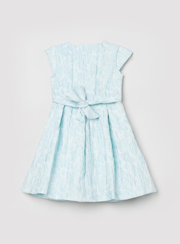 Girls Textured A-Line Dress