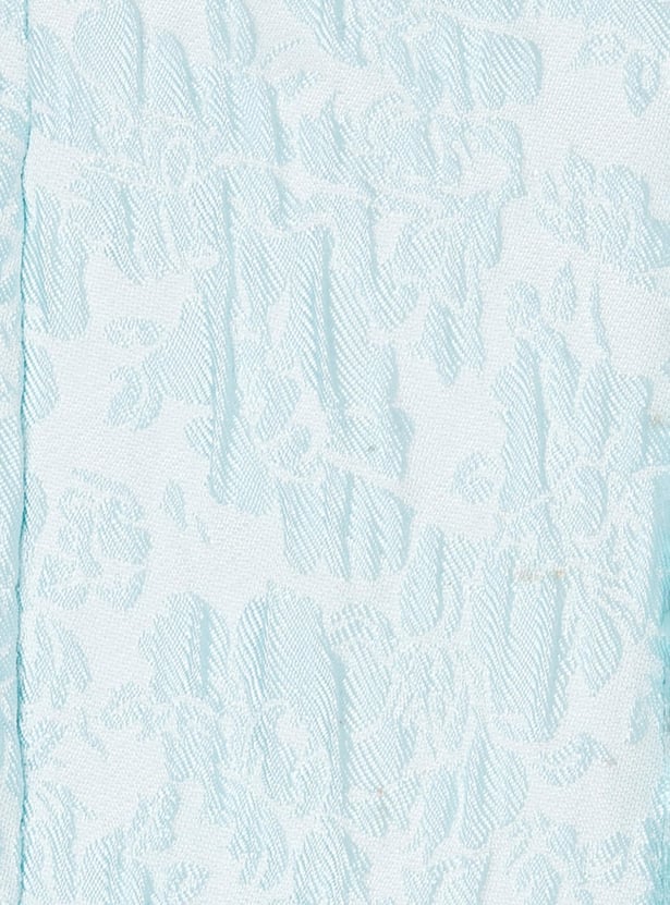 Girls Textured A-Line Dress