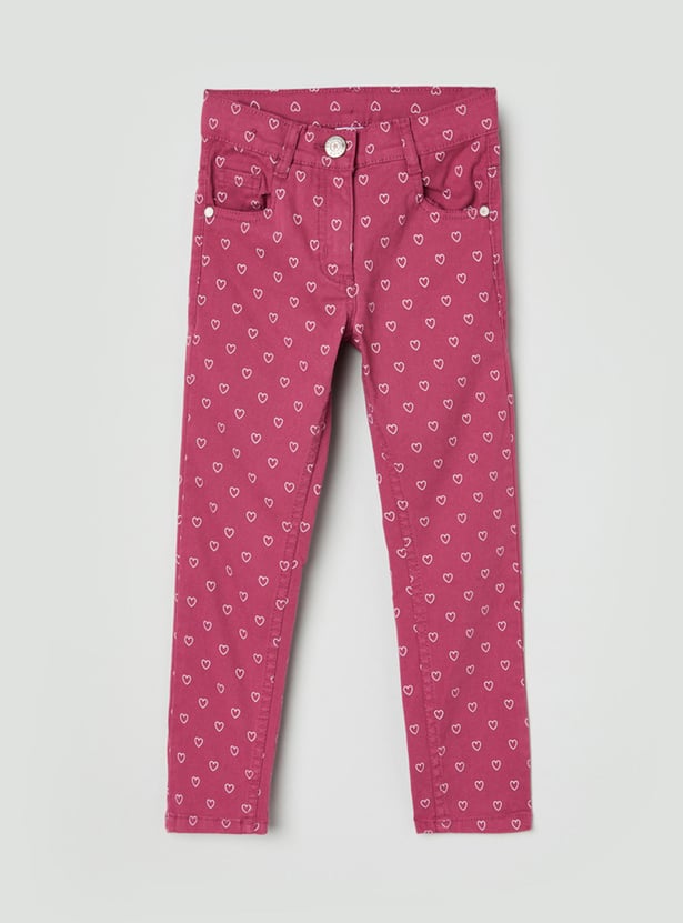 Girls Printed Trousers
