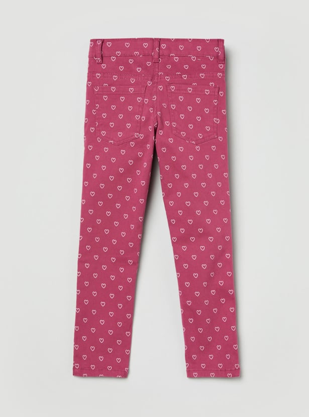 Girls Printed Trousers