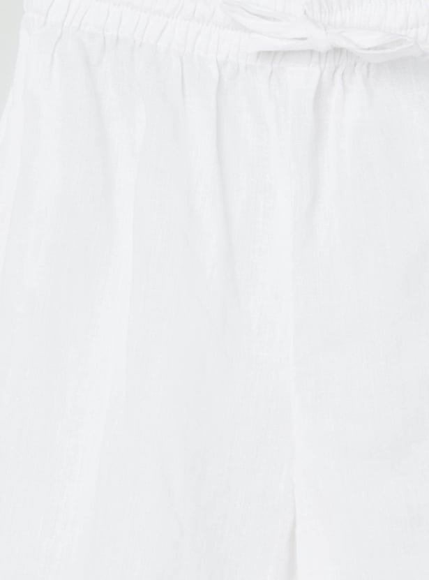 Girls Printed A-Line Kurta with Palazzo Pants