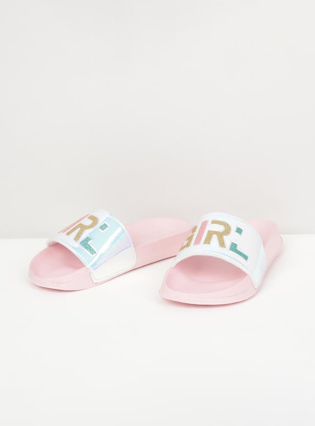 Girls Printed Sliders