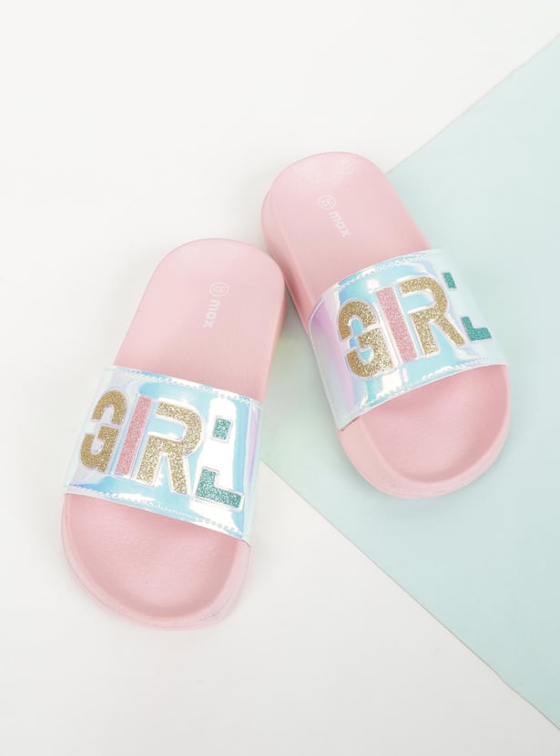 Girls Printed Sliders