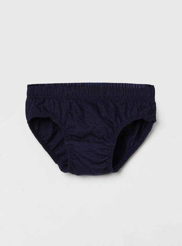 Boys Solid Briefs- Pack of 3