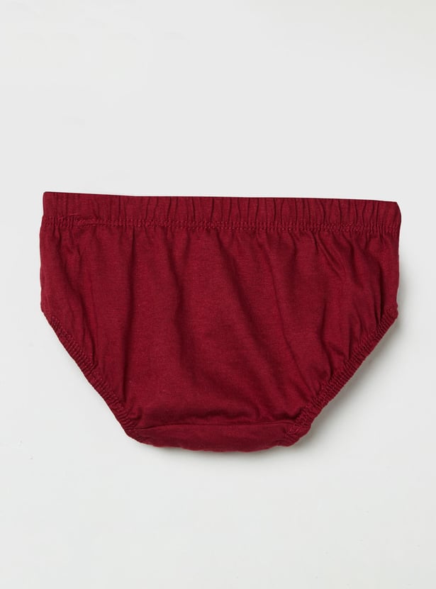 Boys Solid Briefs- Pack of 3