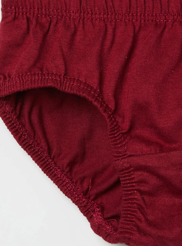 Boys Solid Briefs- Pack of 3