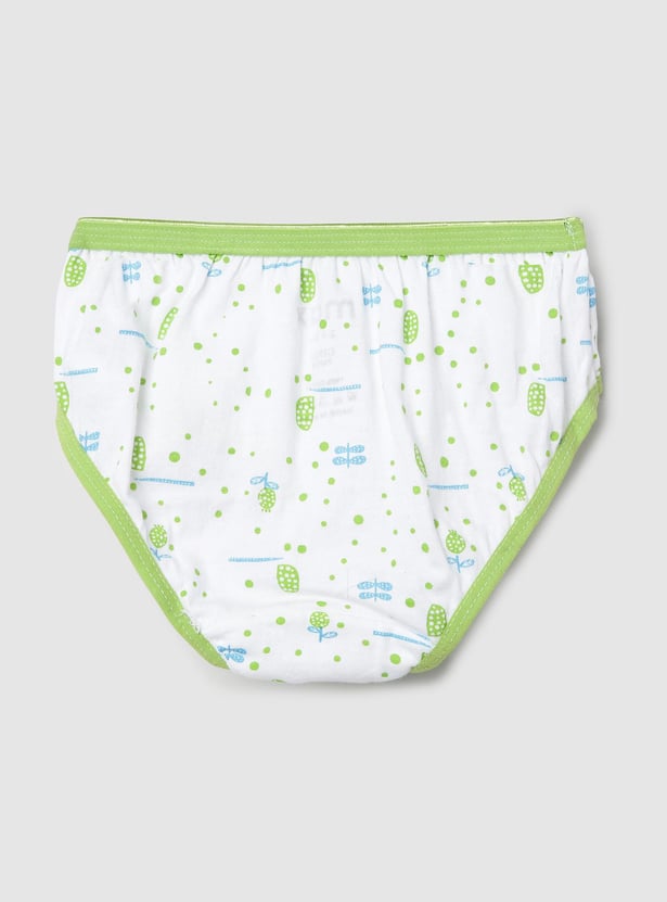 Girls Printed Hipster Panties - Pack of 3