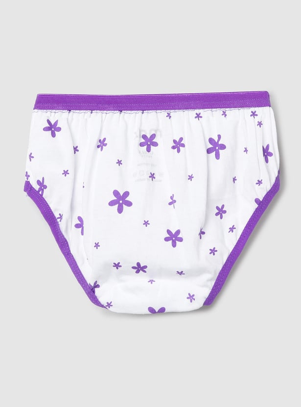 Girls Printed Hipster Panties - Pack of 3