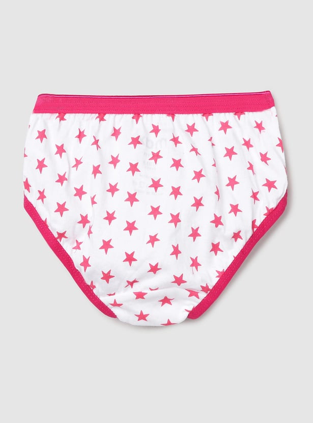 Girls Printed Hipster Panties - Pack of 3