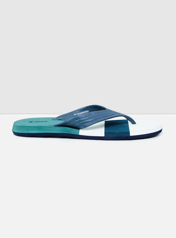 Men Colourblocked Flip Flops 