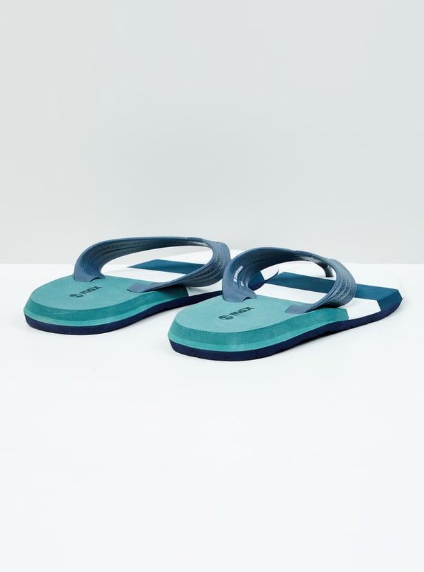 Men Colourblocked Flip Flops 