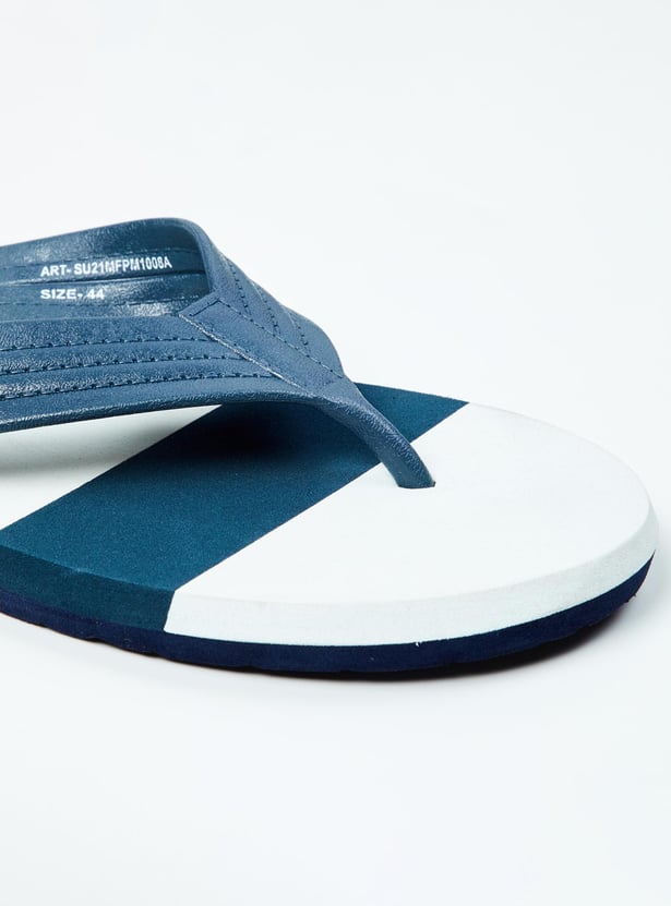 Men Colourblocked Flip Flops 