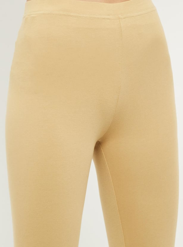 Women Solid Ankle-Length Leggings