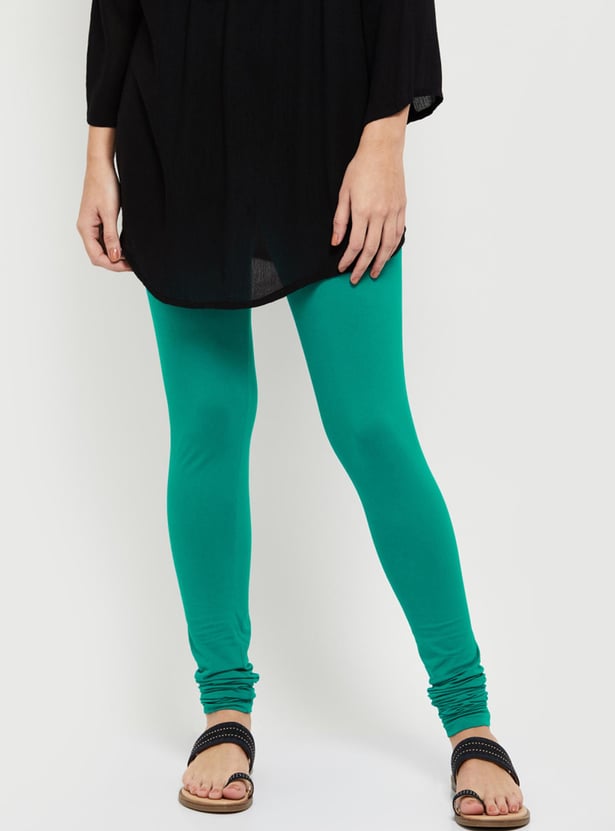 Women Solid Elasticated Churidar