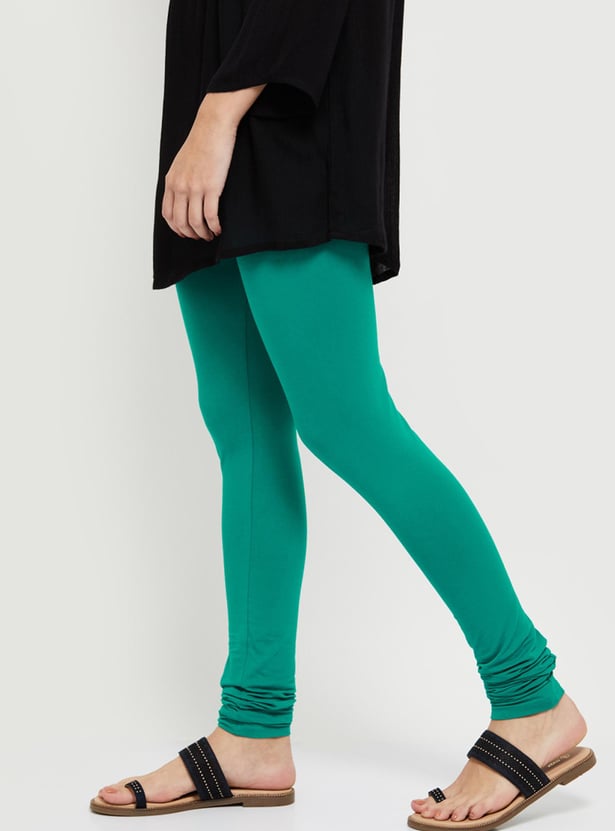 Women Solid Elasticated Churidar