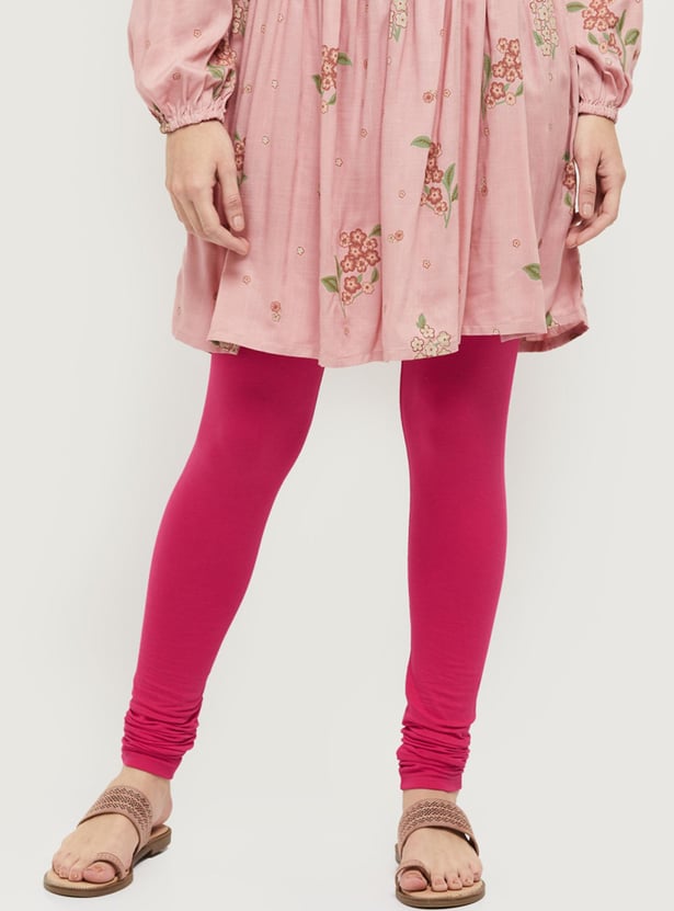 Women Solid Elasticated Churidar