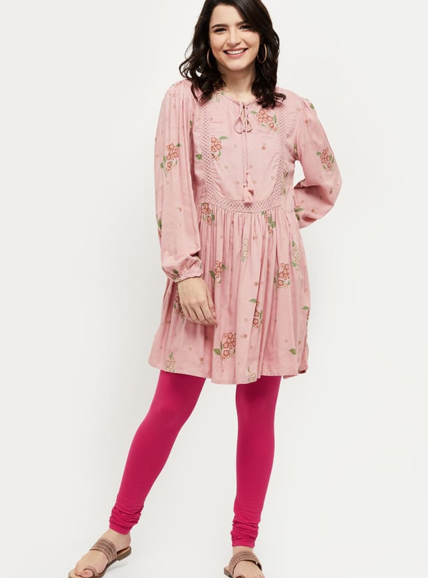 Women Solid Elasticated Churidar