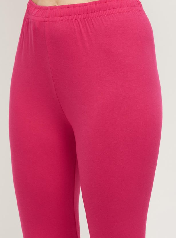 Women Solid Elasticated Churidar