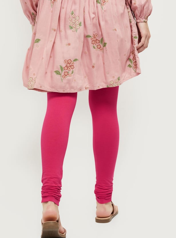 Women Solid Elasticated Churidar
