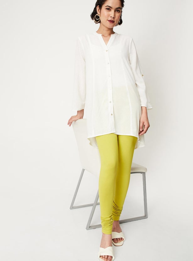 Women Solid Elasticated Churidar
