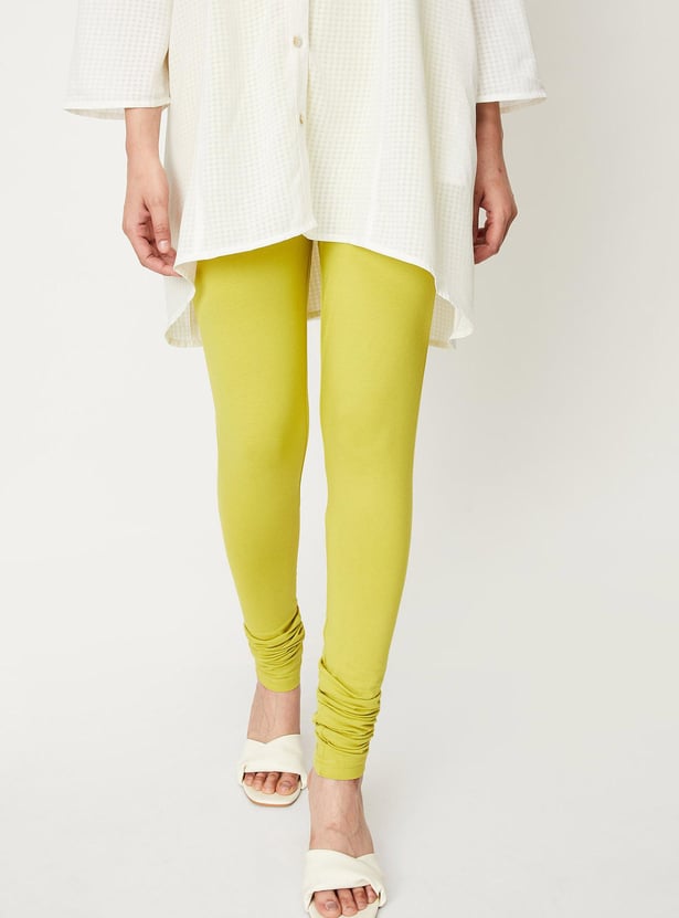 Women Solid Elasticated Churidar