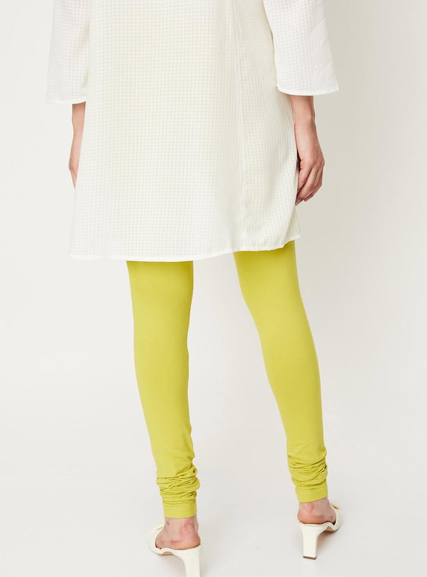 Women Solid Elasticated Churidar