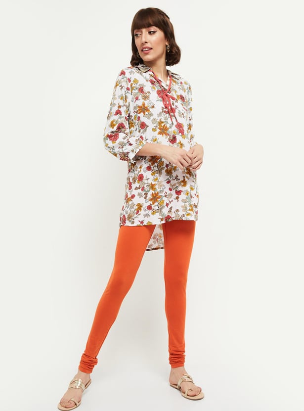 Women Solid Knitted Churidar