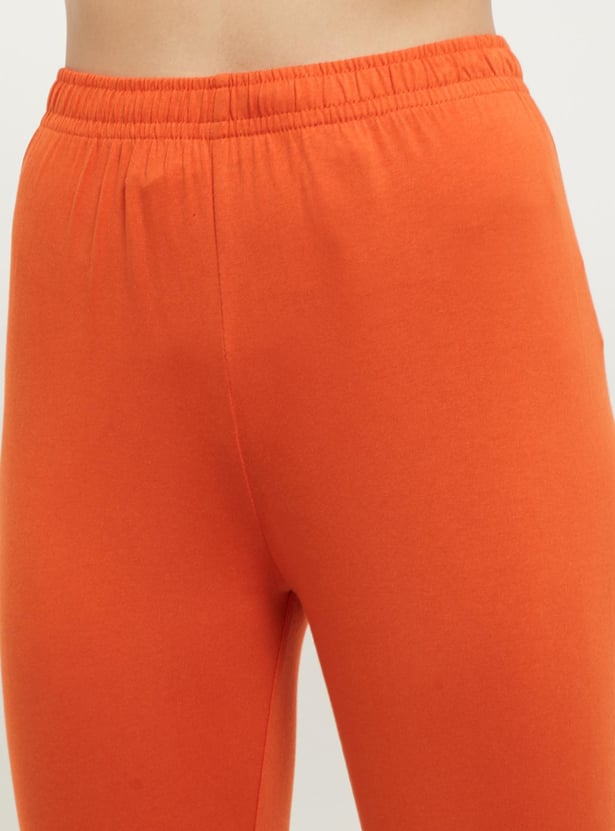 Women Solid Knitted Churidar