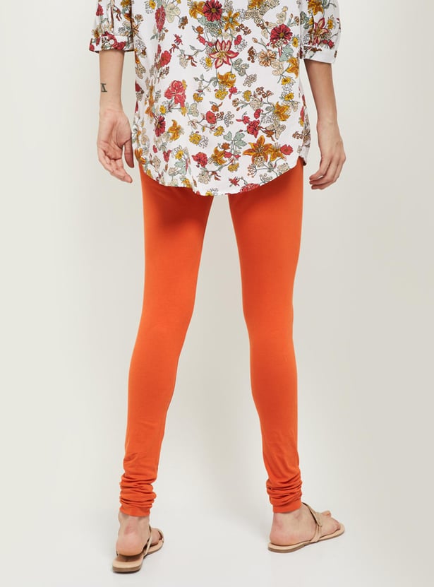 Women Solid Knitted Churidar