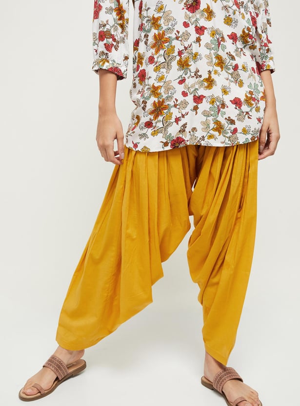 Women Solid Patiala Pants