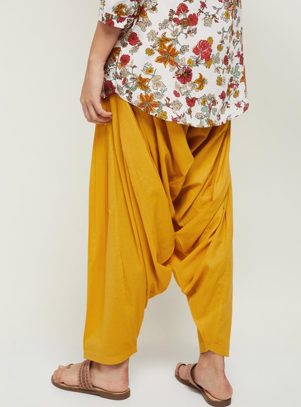 Women Solid Patiala Pants