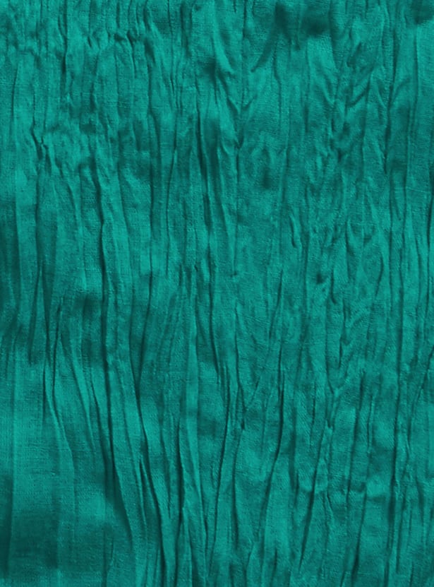 Women Solid Scrunched Dupatta