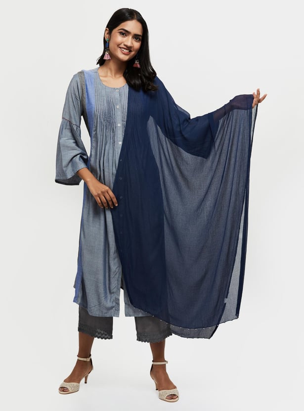 Women Solid ScrunchedDupatta
