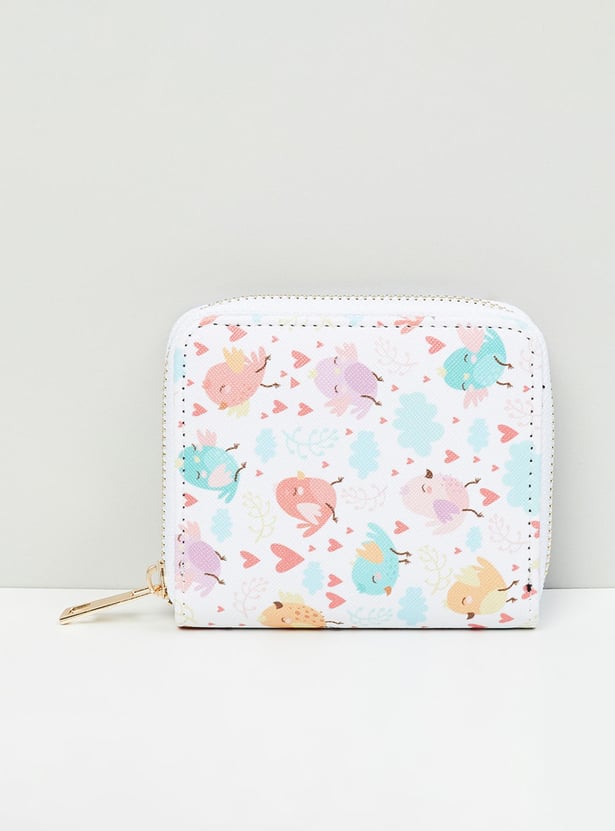 MAX Women Printed Zip Around Wallet