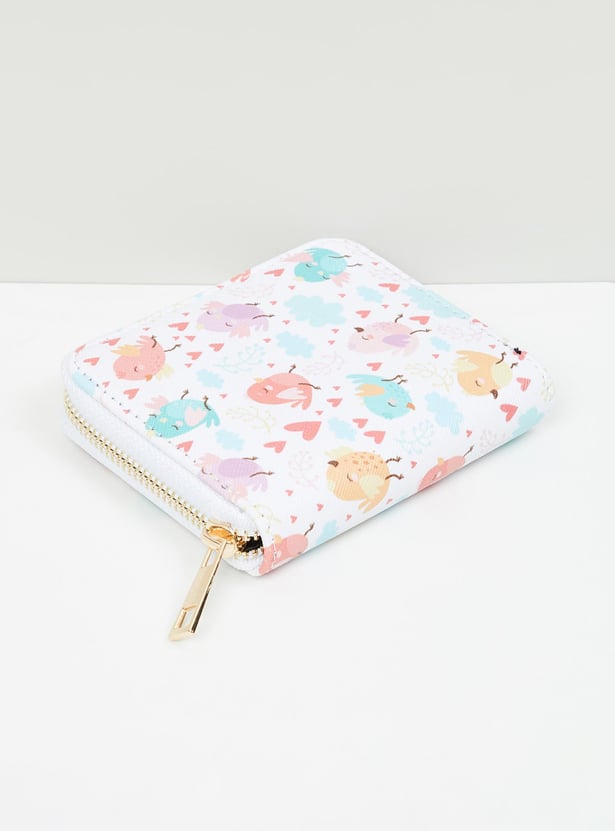 MAX Women Printed Zip Around Wallet