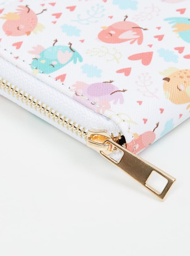 MAX Women Printed Zip Around Wallet