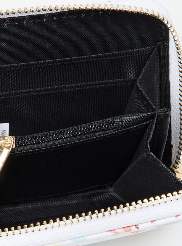MAX Women Printed Zip Around Wallet