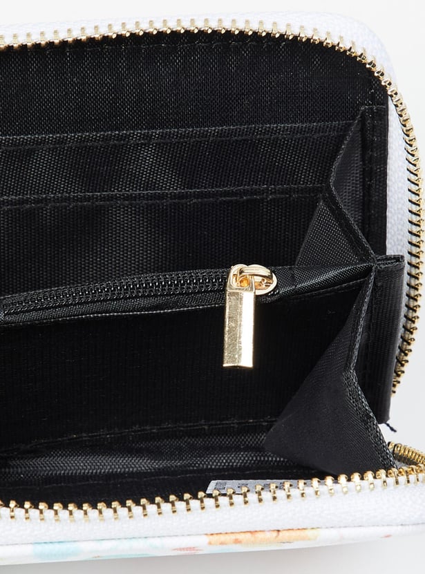 MAX Women Printed Zip Around Wallet