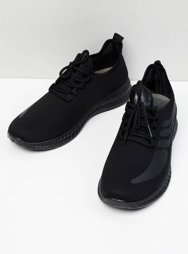 Men Textured Lace-Up Shoes