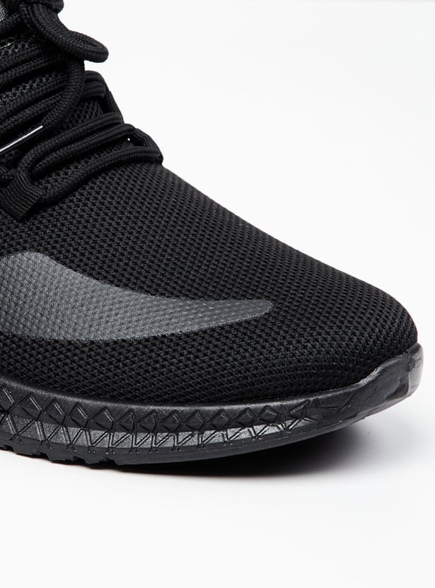 Men Textured Lace-Up Shoes