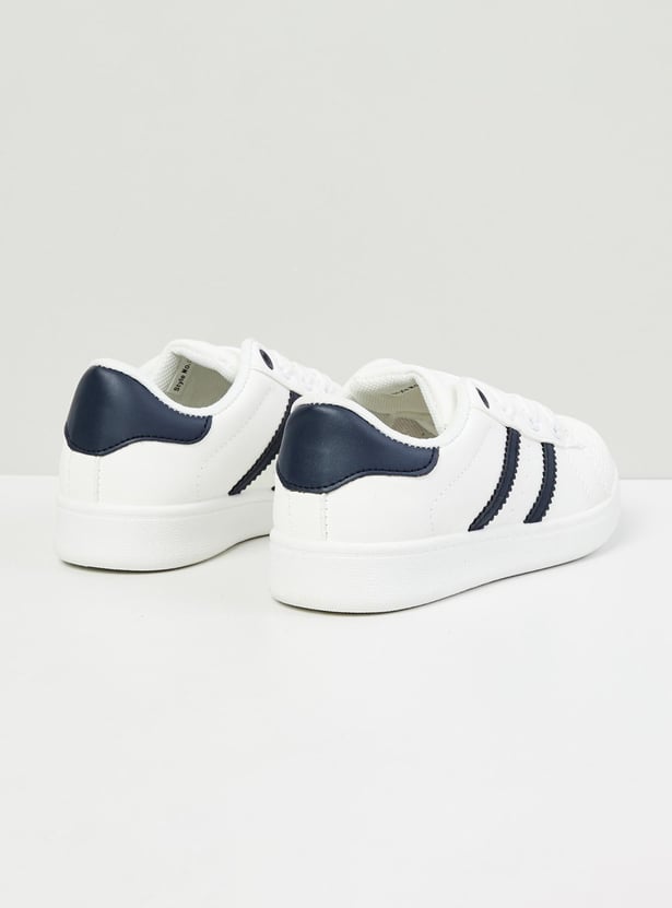 MAX Boys Printed Lace-Up Canvas Shoes